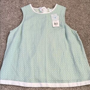 Crown and Ivy NWT “Sewing Down South” adorable lined Swing Top, Med